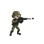 soldier shoots to the right