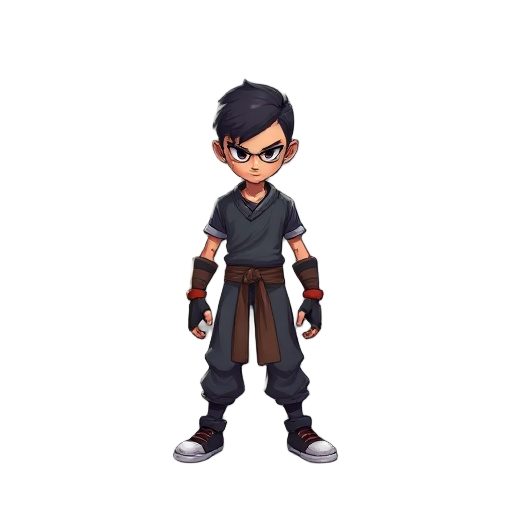 shadow fight style 2d character 