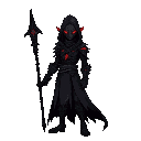 dark fantasy metroidvania hero. "guardian of the shard", hybrid of man and void. tall, agile, masked face with glowing cracks. wears torn black robes + organic armor. dark veins glow red. carries ancient corrupted glaive. gothic, tragic, mysterious, cinem