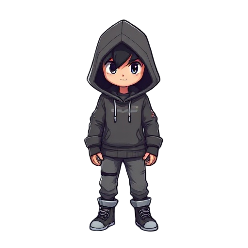 hooded charachter
