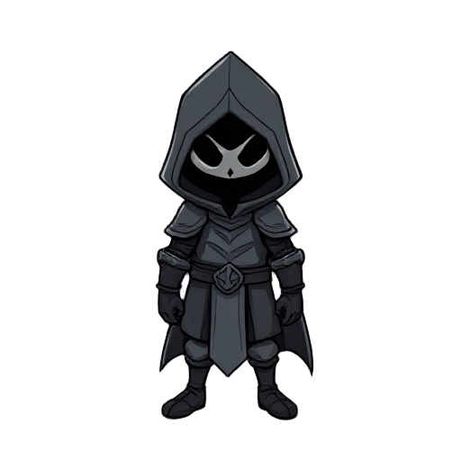 hooded hollow knight very small