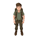 a 20 year old man in hiking clothes