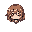 a girl with a distinct face and hair