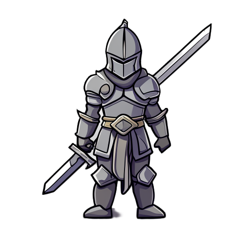 a warrior with sword