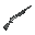 double barrel shotgun black and white facing right no grey