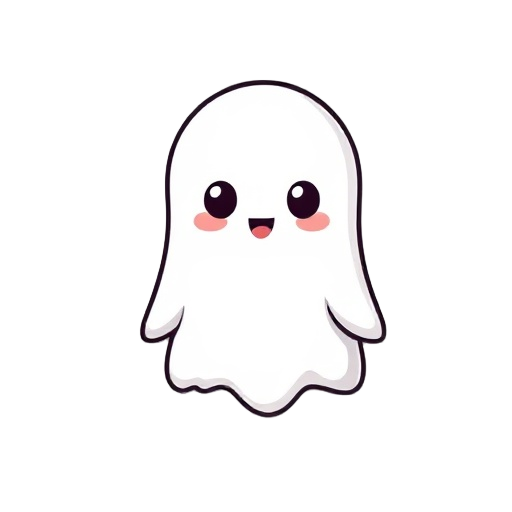 a kawaii ghost