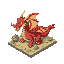 dragon in isometric perspective