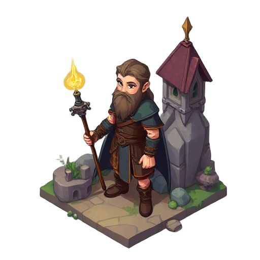 make me the main character of the game. the game description so far is an isometric game with art style looking like jrpg 8 bit aestetic mystical art style, enchanting world of aethelgard