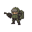 army pexel art