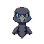 falcon, a pfp, black feathers, just the falcon's face, discord profile picture, username mr. falcon, blue yes, black feathers, no body