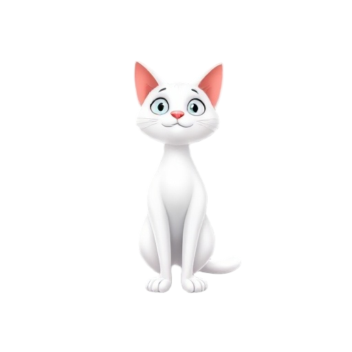 white cat