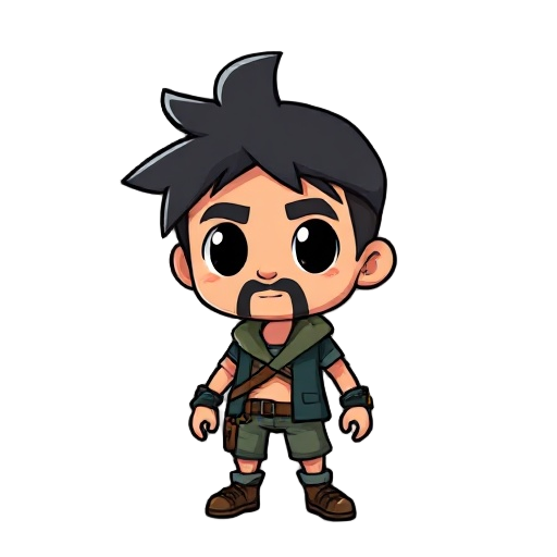 preciso de um personagem quase igual ao jogo survivor.io, so que numa tematica estilo jak