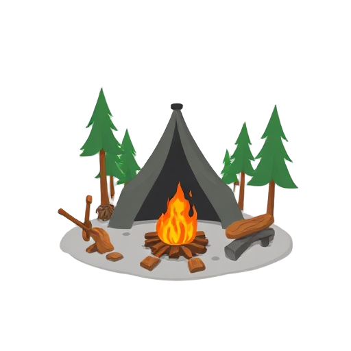 fogata de campamento
