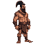 aztec warrior side view