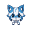 temmie undertale blue and white
