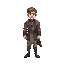um personagem medieval meio de lado