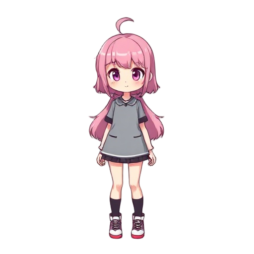 ppink haired girl