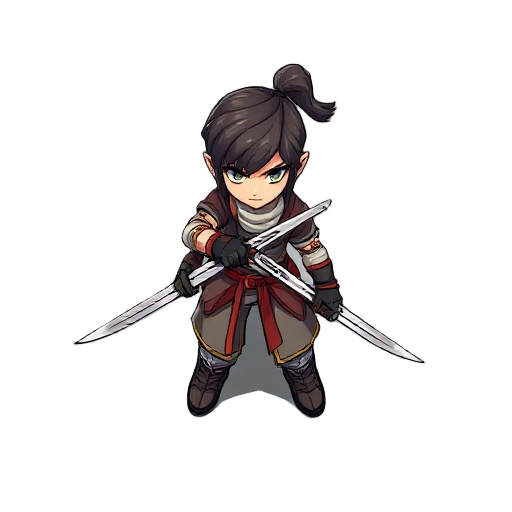 fighter using two blades