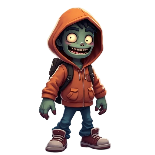 zombie hunter with hoodie