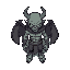 um fazendeiro que cuida de monstros, um personagem de pele pálida, misterioso, mas cômico, sem chifres 