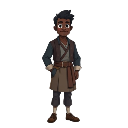 black man with 1870 clothes