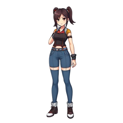 female character like mai from king of fighters