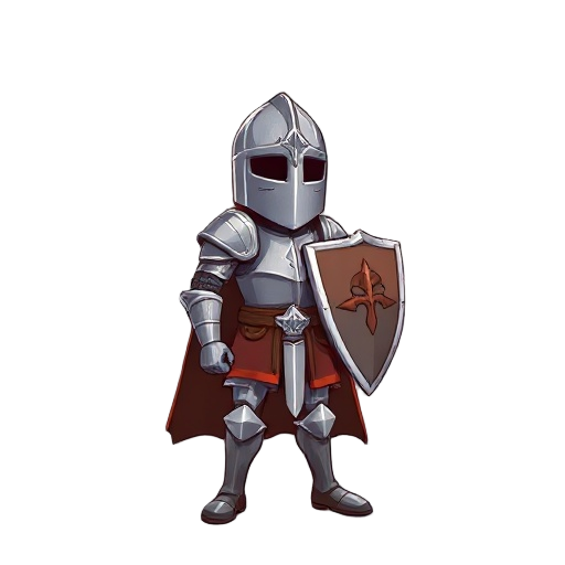 realistic drawing of a medieval knight