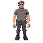 a man with no arms, just hands
