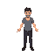 a man with no arms, just hands