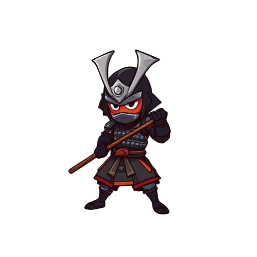 make a samurai sprite on the side