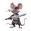 a rat using a sword