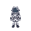 pixel astronauta front