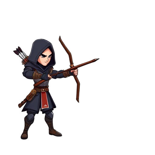 archer-assassin, facing side