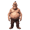 extremely obeste man with his belly sticking otuward greasy ugly balding gamer disgusting freak