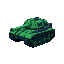 sci-fi small tank ing green and dark blue colors