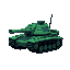 sci-fi small tank ing green and dark blue colors