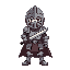 mini knight have armor and sword