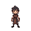 stay in the range of 25 x 25. make ayanakoji move as enter the gungeon game character
