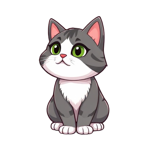 scottish fold cat with gray and white.