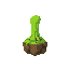 green slime standing on earth