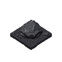 isometric pixel art black oil stain effect