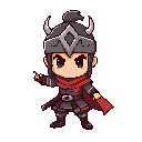chibi anime warrior