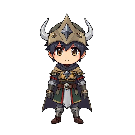 chibi anime paladin 
