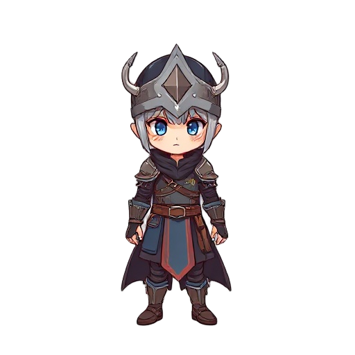 chibi anime paladin