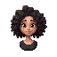  create for me a woman with curly hair