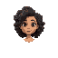 create for me a female character with curly hair, so i can put it in a 2d game