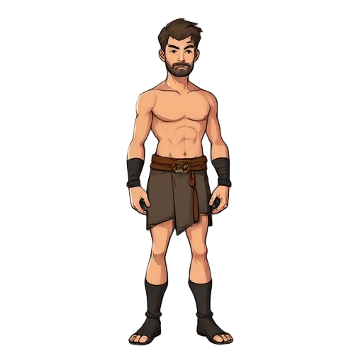 create a human male base model that has no clothing so it can be used to layer clothes on top. it should have no face, hair, eyes, nose ears or mouth. it should have no clothing at all. it should be styled similar to a 1990's sierra rpg "the realm online"