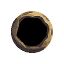 one planet no background, no blackout, black hole