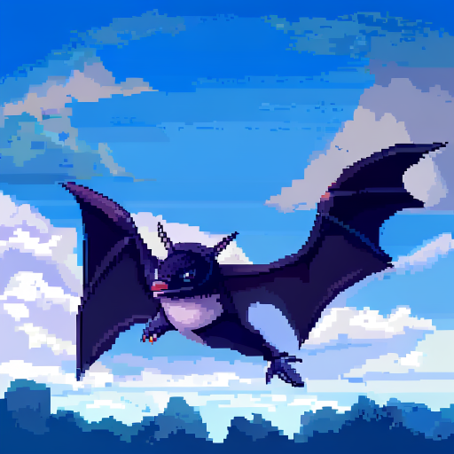 murcielago estilo pixel