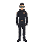 human security guard for sci-fi game